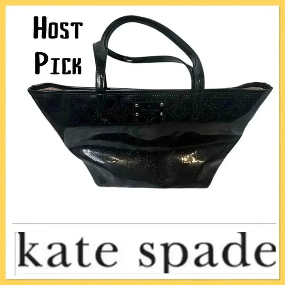 🔥 Host Pick 🔥Kate Spade Harmony patent leather black bag with two handles - Picture 9 of 9